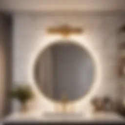 Elegant bathroom vanity light fixture