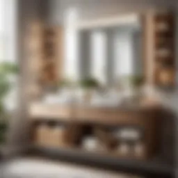 Elegant Bathroom Vanity Organization with Clear Storage Containers