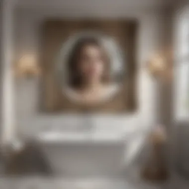 Elegant Bathroom Wall Art Arrangement