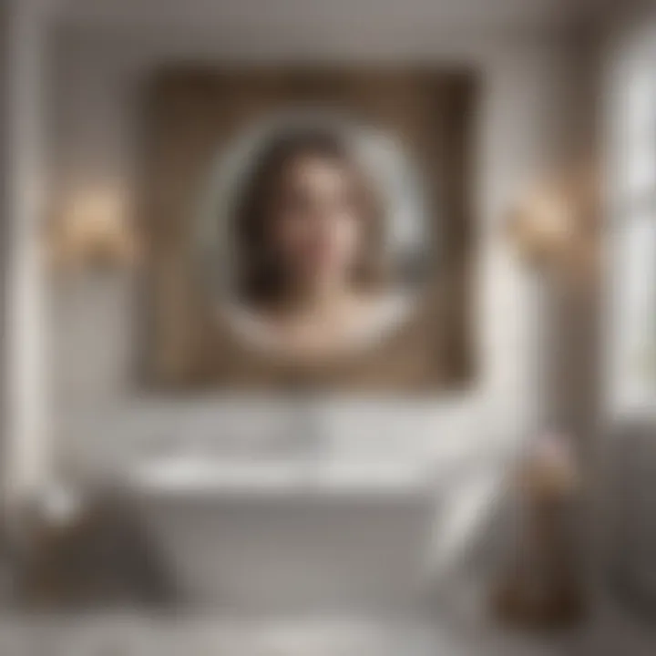 Elegant Bathroom Wall Art Arrangement