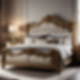 Elegant Bed Frame with Intricate Details