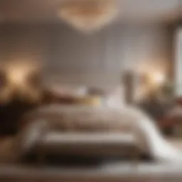 Elegant Bed Frame with Luxurious Bedding