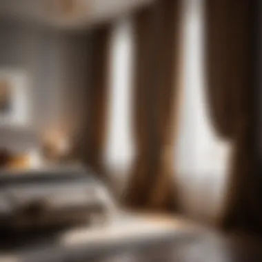 Dramatic Blackout Curtains in Stylish Bedroom