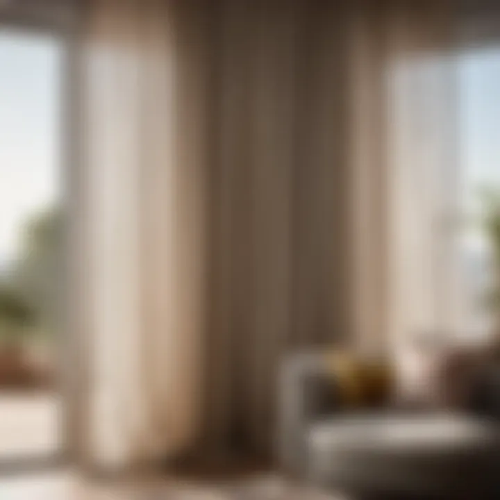 Minimalist Sheer Curtains in Modern Bedroom