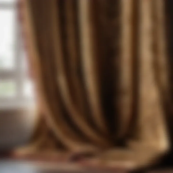 Silk Embroidered Curtains with Intricate Patterns