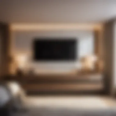 Elegant Bedroom Design with Wall-Mounted TV