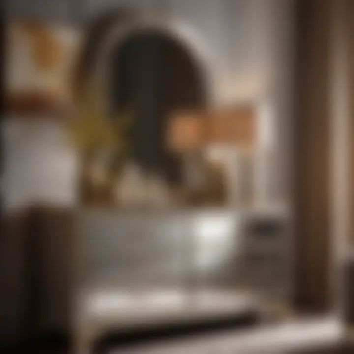Elegant 2-Piece Bedroom Dresser Set - Elegant Mirror Accent