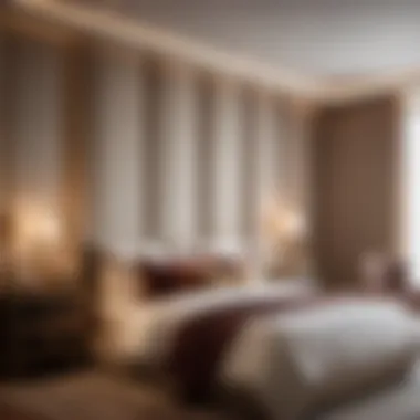 Elevate Bedroom Elegance Elegant bedroom with L-shaped curtain rods