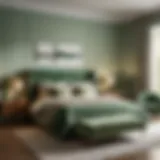 Elegant Bedroom with Muted Green Accents