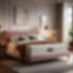 Elegant bedroom setup with a plush mattress