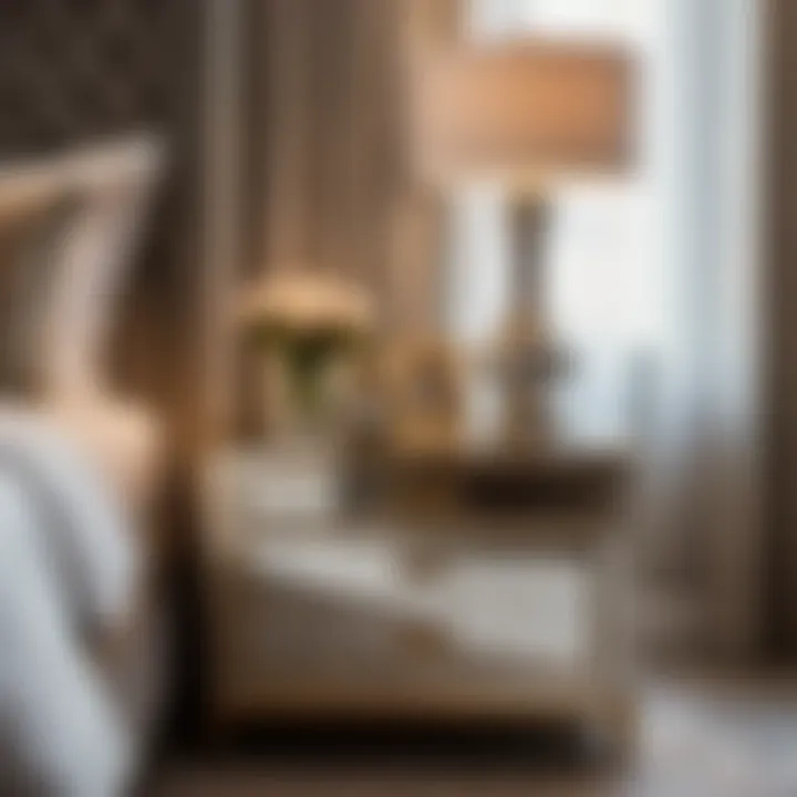 Sophisticated Bedside Elegance Elegant Bedside Table Decor