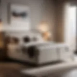 Elegant box spring design complementing modern bedroom decor