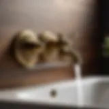 Intricate Craftsmanship of Antique Brass Wall Mount Faucet Antique Brass Wall Mount Faucet with Intricate Details