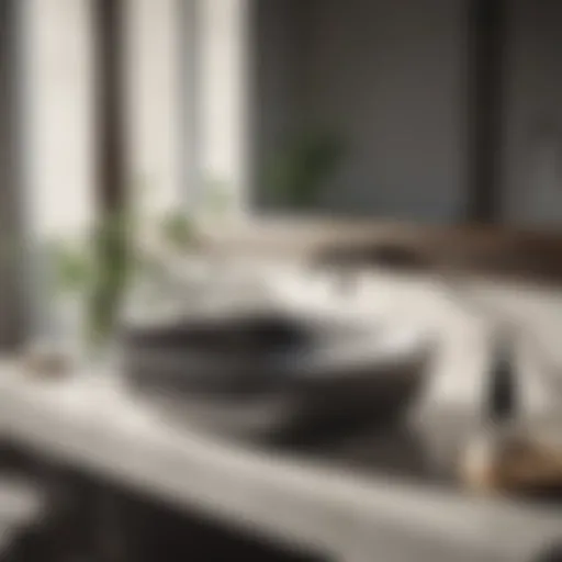 Elegant ceramic above-counter bathroom sink