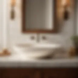 Elegant ceramic pottery barn bathroom sink