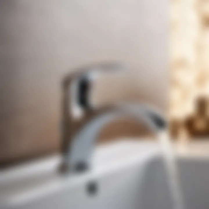 Sleek and Stylish Chrome Faucet Design Elegant chrome wall mount bathroom faucet