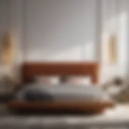 Elegant Contemporary Bed Frame in Luxurious Bedroom Setting