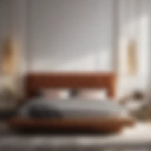 Elegant Contemporary Bed Frame in Luxurious Bedroom Setting