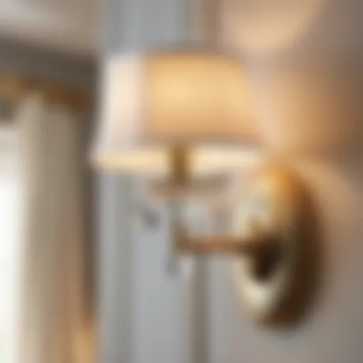 Crystal Elegance: A Gleaming Sconce for Bedroom Sophistication Elegant Crystal Sconce in Bedroom