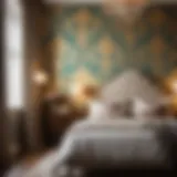 Luxurious Damask Patterns Elegant Damask Wallpaper Bedroom Decor