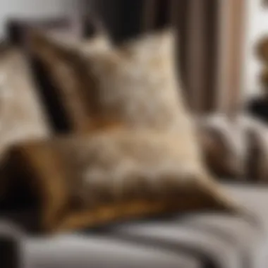 Elegant Decorative Pillows and Throws