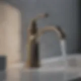 Elegant Design Elegant design of Kraus single-handle bathroom faucet