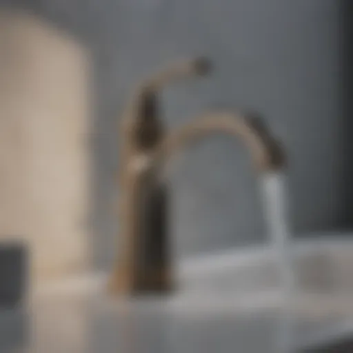 Elegant Design Elegant design of Kraus single-handle bathroom faucet