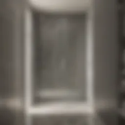 Elegant Glass Door Design Reflecting Light