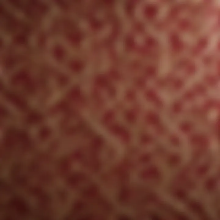 Elegant fabric panel featuring intricate patterns