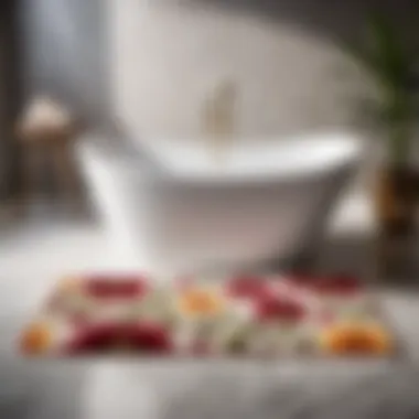 Elegant Floral Design Luxury Spa Bath Rug Elegant Floral Design Luxury Spa Bath Rug