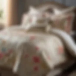 Elegant floral pattern comforter set