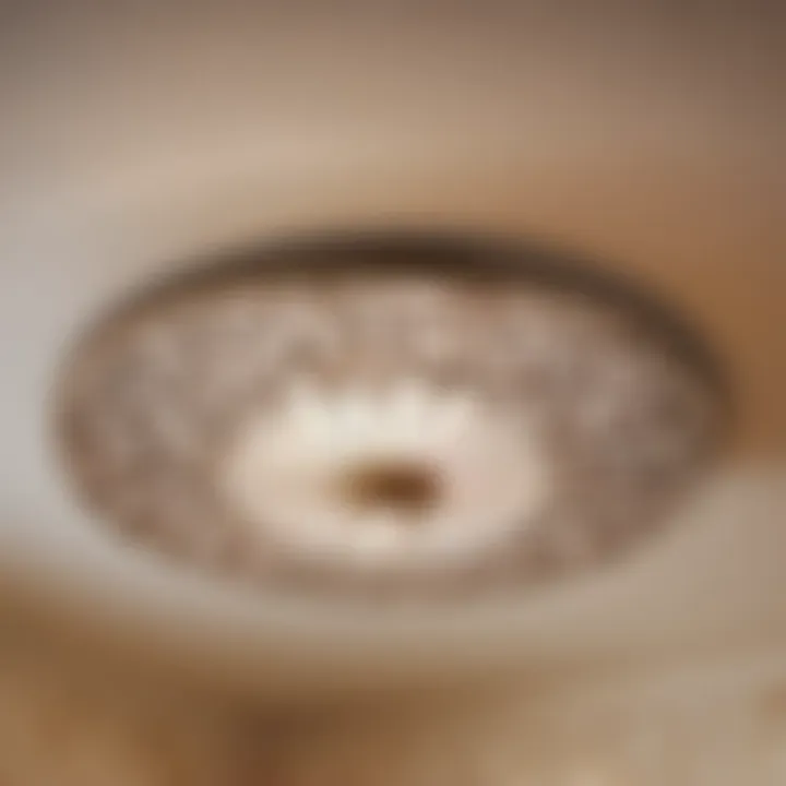 Elegant floral pattern decorative bathroom exhaust fan cover