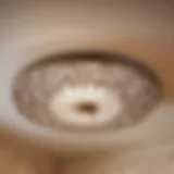 Floral Elegance Elegant floral pattern decorative bathroom exhaust fan cover