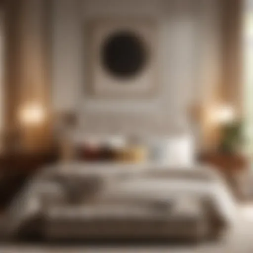 Elegant Foundstone Bed Frame in Bedroom