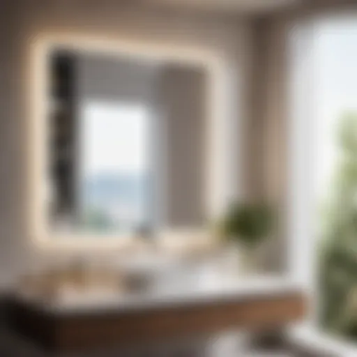 Elegant Frameless Bathroom Mirror