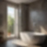 Elegant freestanding bath with shower attachment