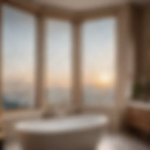 Elegant Frosted Window Film in Bathroom