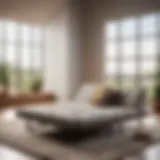 Elegant 6-inch Futon Mattress in Modern Bedroom