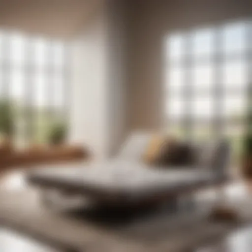 Elegant 6-inch Futon Mattress in Modern Bedroom