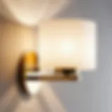 Sleek Geometric Gold Bathroom Wall Light Elegant gold geometric bathroom wall light