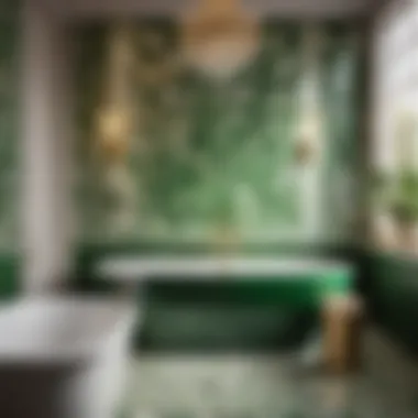 Timeless Chic Elegant Green and White Bathroom Tiles - Timeless Chic
