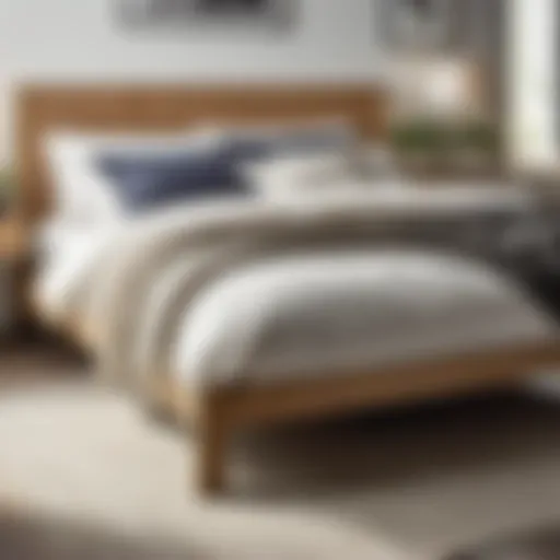 Sleek Oak Finish Bed Frame by IKEA Elegant IKEA Queen Size Bed Frame in Oak Finish