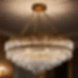 Bathroom Chandelier Lighting with Crystal Accents