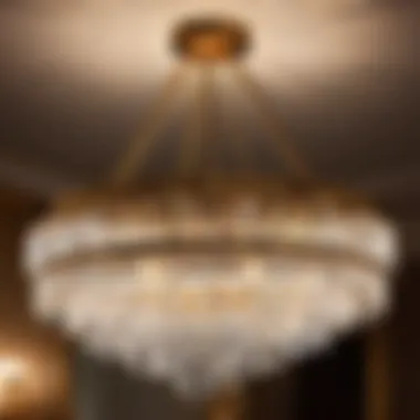 Bathroom Chandelier Lighting with Crystal Accents