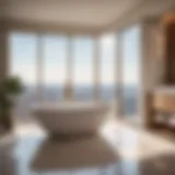 Elegant Jetted Bathtub in a Luxurious Bathroom