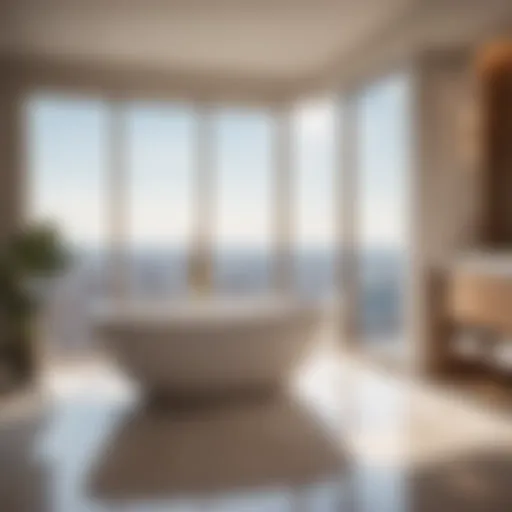 Elegant Jetted Bathtub in a Luxurious Bathroom