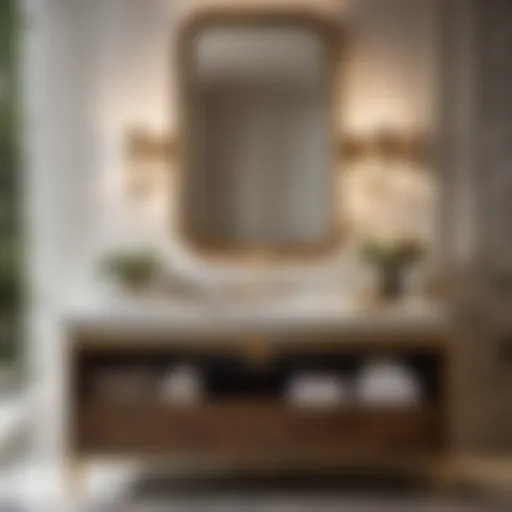 Elegant Kallista Vanity with Marble Countertop