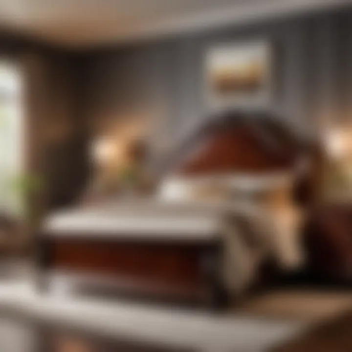 Elegant King Bedroom Set in Rich Mahogany Finish Elegant King Bedroom Set in Rich Mahogany Finish