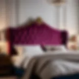 Luxurious Velvet Upholstered Headboard