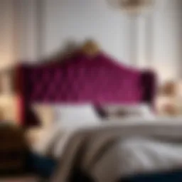 Luxurious Velvet Upholstered Headboard